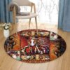 Horse Round Carpet Floor Rug Living Room Bedroom Decor Round Area Rug Carpet