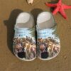 Horse Happy Sku 1402 Crocs Crocband Clog Comfortable For Mens Womens Classic Clog Water Shoes
