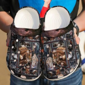 Horse Huge Sku 1437 Crocs Crocband Clog Comfortable For Mens Womens Classic Clog Water Shoes