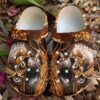 Horse Leather Rose Sku 1405 Crocs Crocband Clog Comfortable For Mens Womens Classic Clog Water Shoes