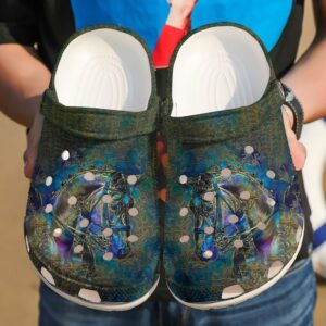Horse Mystery Sku 1409 Crocs Crocband Clog Comfortable For Mens Womens Classic Clog Water Shoes