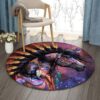 Horse Native Round Carpet Floor Rug Living Room Bedroom Decor Round Area Rug Carpet