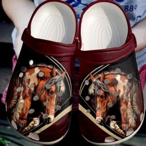 Horse Native Sku 1439 Crocs Clog Clog Shoes