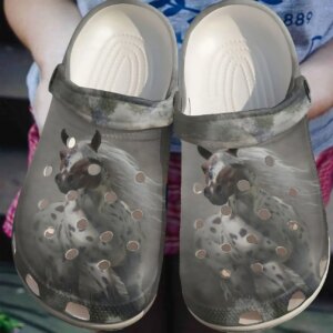 Horse Personalize Clog Custom Crocs Fashionstyle Comfortable For Women Men Kid Print 3D River Crossing