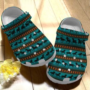 Horse Personalize Clog Custom Crocs Fashionstyle Comfortable For Women Men Kid Print 3D Whitesole Horse 123