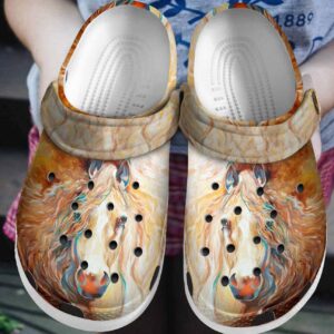 Horse Personalized Clog Custom Crocs Comfortablefashion Style Comfortable For Women Men Kid Print 3D Amazing Horse