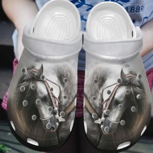 Horse Personalized Clog Custom Crocs Comfortablefashion Style Comfortable For Women Men Kid Print 3D Beauty Horse