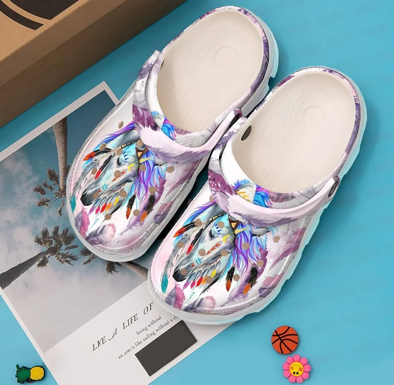 Horse Personalized Clog Custom Crocs Comfortablefashion Style Comfortable For Women Men Kid Print 3D Bohemian Horse Horse Personalized Clog Custom Crocs Comfortablefashion Style Comfortable For Women Men Kid Print 3D Bohemian Horse