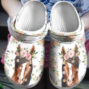 Horse Personalized Clog Custom Crocs Comfortablefashion Style Comfortable For Women Men Kid Print 3D Cute Horse