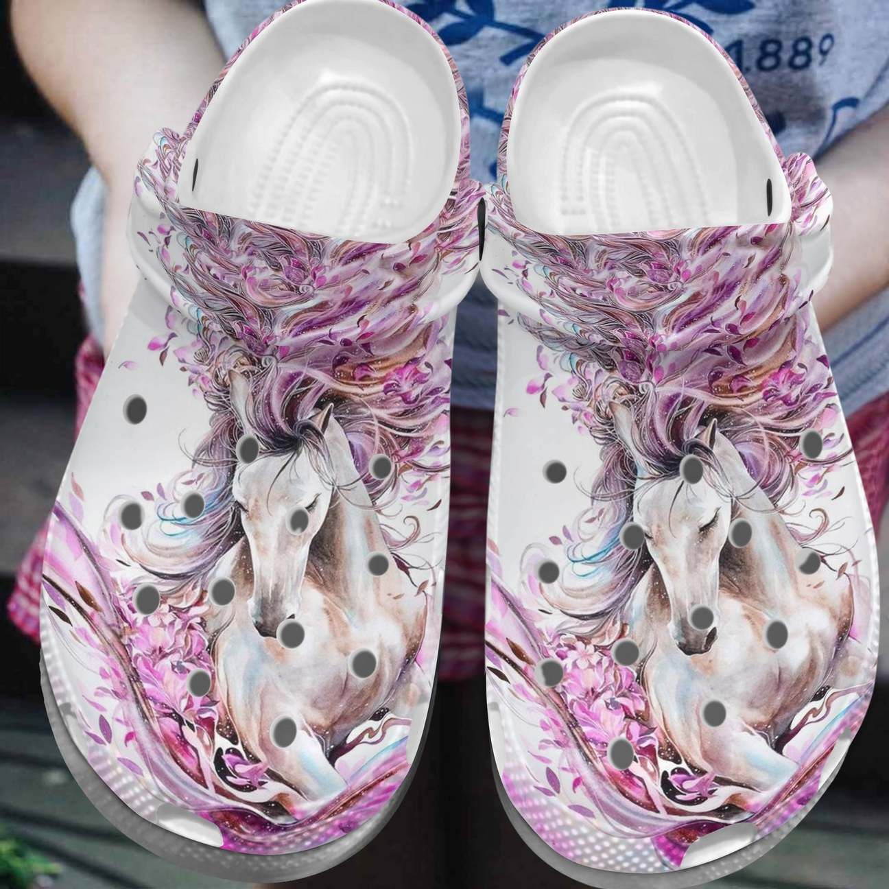 Horse Personalized Clog Custom Crocs Comfortablefashion Style Comfortable For Women Men Kid Print 3D Fantasy Horse Horse Personalized Clog Custom Crocs Comfortablefashion Style Comfortable For Women Men Kid Print 3D Fantasy Horse