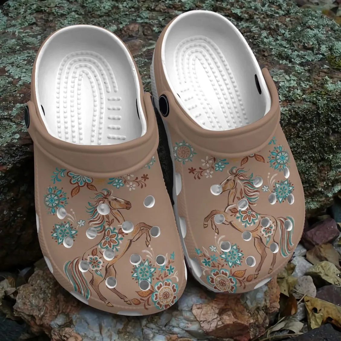 Horse Personalized Clog Custom Crocs Comfortablefashion Style Comfortable For Women Men Kid Print 3D Horse Floral Horse Personalized Clog Custom Crocs Comfortablefashion Style Comfortable For Women Men Kid Print 3D Horse Floral