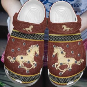 Horse Personalized Clog Custom Crocs Comfortablefashion Style Comfortable For Women Men Kid Print 3D Horses Lend Us The Wings We