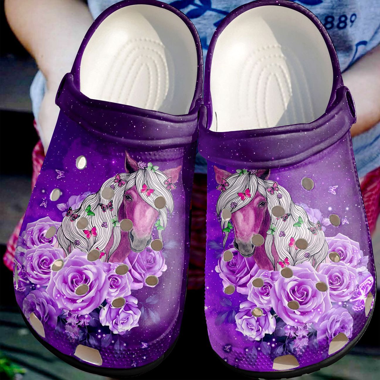 Horse Personalized Clog Custom Crocs Comfortablefashion Style Comfortable For Women Men Kid Print 3D Lovely Horse Horse Personalized Clog Custom Crocs Comfortablefashion Style Comfortable For Women Men Kid Print 3D Lovely Horse