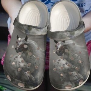 Horse Personalized Clog Custom Crocs Comfortablefashion Style Comfortable For Women Men Kid Print 3D River Crossing