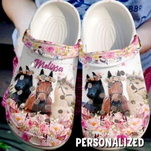 Horse Personalized Life Is Better With Horses Sku 1415 Crocs Crocband Clog Comfortable For Mens Womens Classic Clog Water Shoes