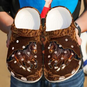 Horse The Charming Sku 1418 Crocs Crocband Clog Comfortable For Mens Womens Classic Clog Water Shoes