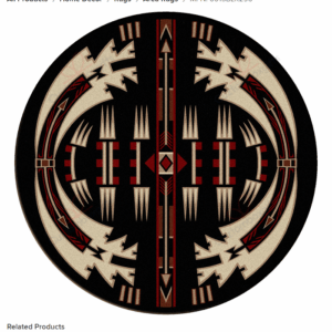 Horse Thieves Round Carpet Floor Rug Living Room Bedroom Decor Round Area Rug Carpet
