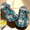 Horse Whitesole Wild And Free Blue Personalize Clog Custom Crocs Clog On Sandal Fashion Style Comfortable For Women Men Kid