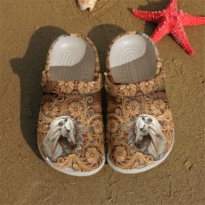 Horse Wooden Sku 1422 Crocs Crocband Clog Comfortable For Mens Womens Classic Clog Water Shoes