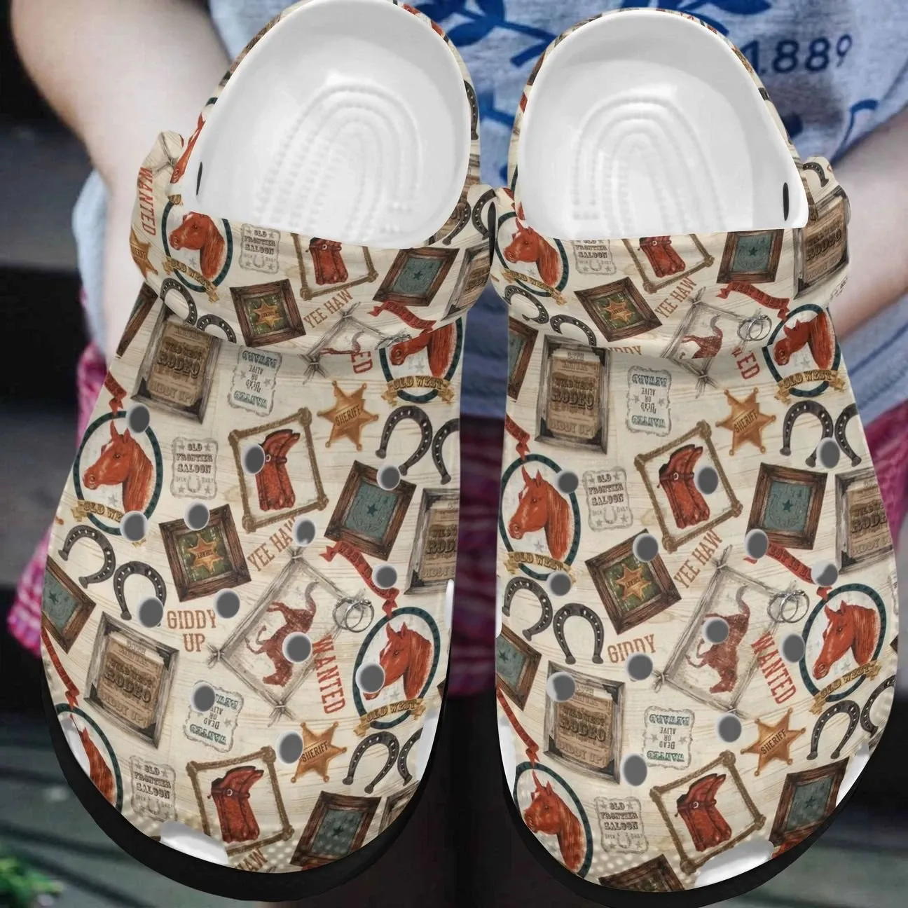 Horse Yeehaw Personalized Clog Custom Crocs Comfortablefashion Style Comfortable For Women Men Kid Print 3D Horse Yeehaw Personalized Clog Custom Crocs Comfortablefashion Style Comfortable For Women Men Kid Print 3D