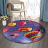 Hot Air Balloon Round Carpet Floor Rug Living Room Bedroom Decor Round Area Rug Carpet