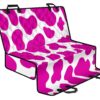 Hot Pink And White Cow Print Pet Car Back Seat Cover - dfeec2d55d3e