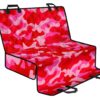 Hot Pink Camouflage Print Pet Car Back Seat Cover - 9bdc2a947193