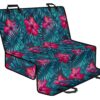 Hot Pink Hibiscus Tropical Pattern Print Pet Car Back Seat Cover - d690730263a3