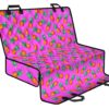 Hot Pink Pineapple Pattern Print Pet Car Back Seat Cover - 156e11bd41c9