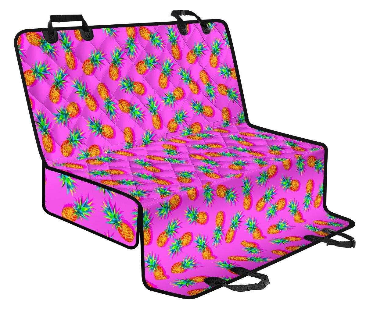 Hot Pink Pineapple Pattern Print Pet Car Back Seat Cover - 156e11bd41c9 Hot Pink Pineapple Pattern Print Pet Car Back Seat Cover - 156e11bd41c9