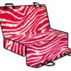 Hot Pink Zebra Pattern Print Pet Car Back Seat Cover - ad69a61ec7fe