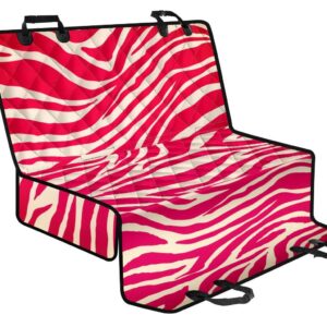 Hot Pink Zebra Pattern Print Pet Car Back Seat Cover - ad69a61ec7fe