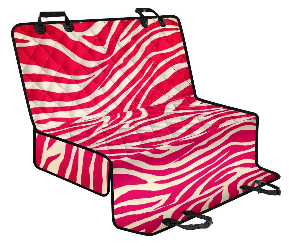 Hot Pink Zebra Pattern Print Pet Car Back Seat Cover - ad69a61ec7fe Hot Pink Zebra Pattern Print Pet Car Back Seat Cover - ad69a61ec7fe