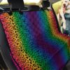Hot Rainbow Leopard Car Back Seat Cover Dog Car Seat Covers - 579ac70307c2