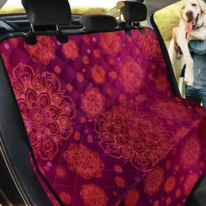 Hot Red Pink Mandalas Car Back Seat Cover Dog Car Seat Covers - 6779d5337d5b