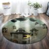 House Painting Round Carpet Floor Rug Living Room Bedroom Decor Round Area Rug Carpet