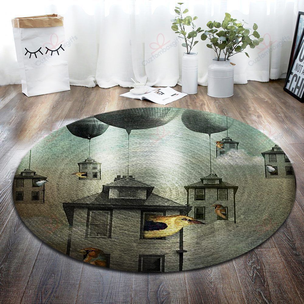 House Painting Round Carpet Floor Rug Living Room Bedroom Decor Round Area Rug Carpet House Painting Round Carpet Floor Rug Living Room Bedroom Decor Round Area Rug Carpet