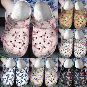 Hummingbird Personalize Clog Custom Crocs Fashionstyle Comfortable For Women Men Kid Print 3D Hummingbird Collection