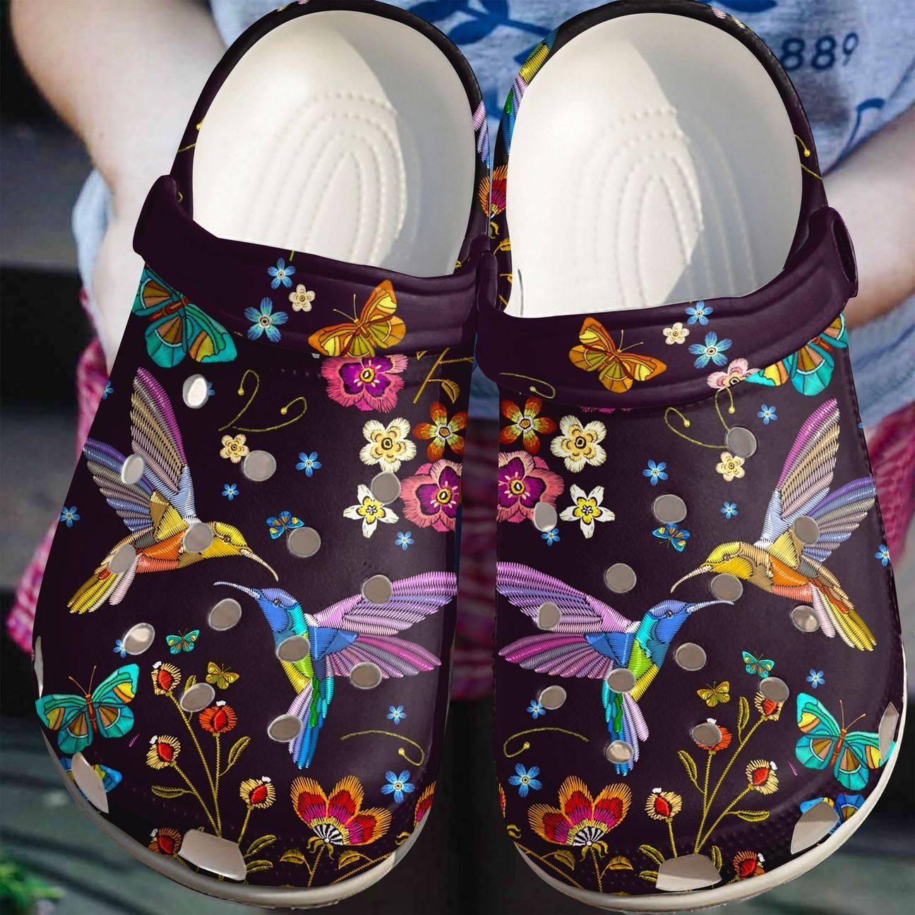 Hummingbird Personalize Clog Custom Crocs Fashionstyle Comfortable For Women Men Kid Print 3D Whitesole Spring Days Hummingbird Personalize Clog Custom Crocs Fashionstyle Comfortable For Women Men Kid Print 3D Whitesole Spring Days