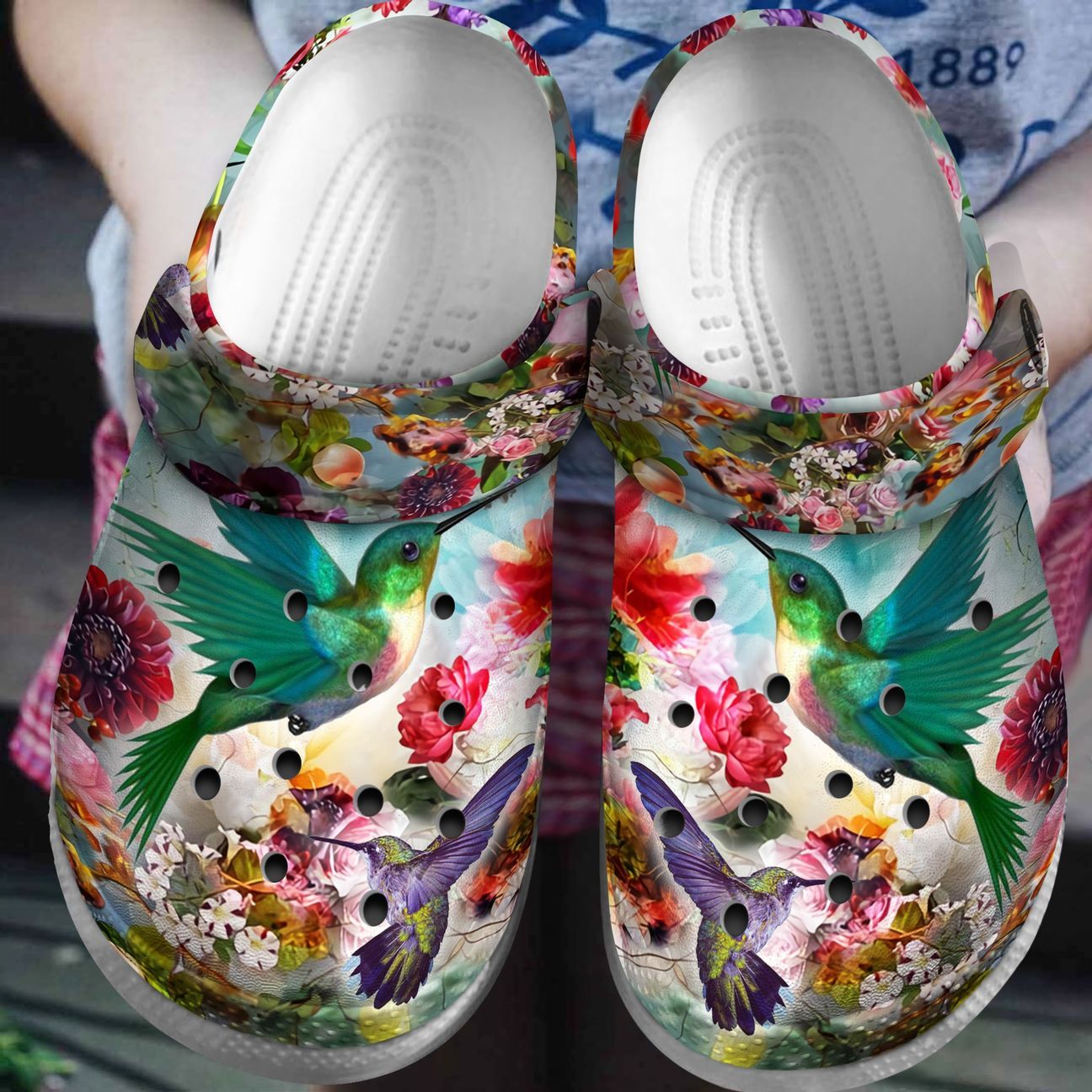 Hummingbird Personalized Clog Custom Crocs Comfortablefashion Style Comfortable For Women Men Kid Print 3D Beautiful Hummingbirds Hummingbird Personalized Clog Custom Crocs Comfortablefashion Style Comfortable For Women Men Kid Print 3D Beautiful Hummingbirds