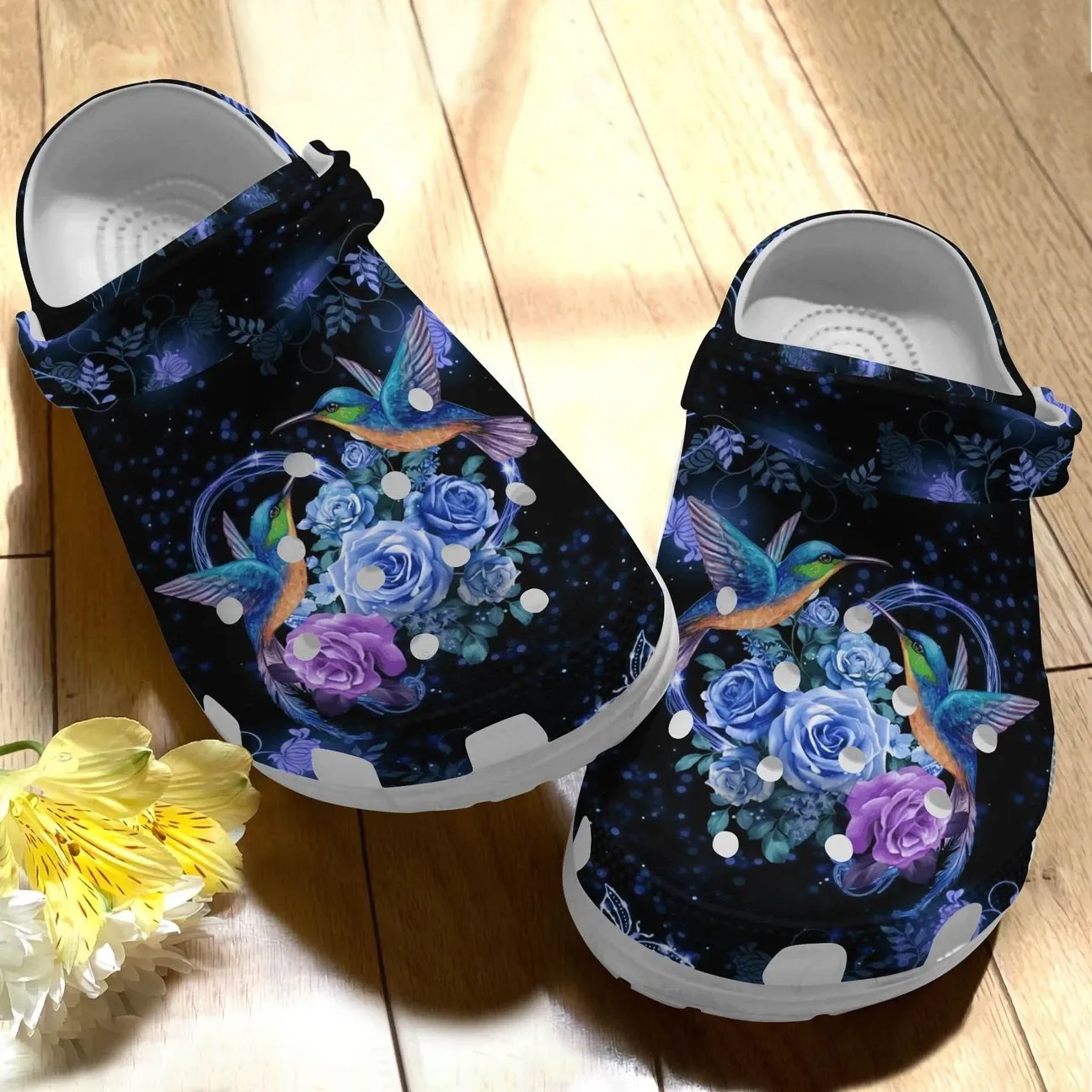 Hummingbird Personalized Clog Custom Crocs Comfortablefashion Style Comfortable For Women Men Kid Print 3D Blue Hummingbird Hummingbird Personalized Clog Custom Crocs Comfortablefashion Style Comfortable For Women Men Kid Print 3D Blue Hummingbird