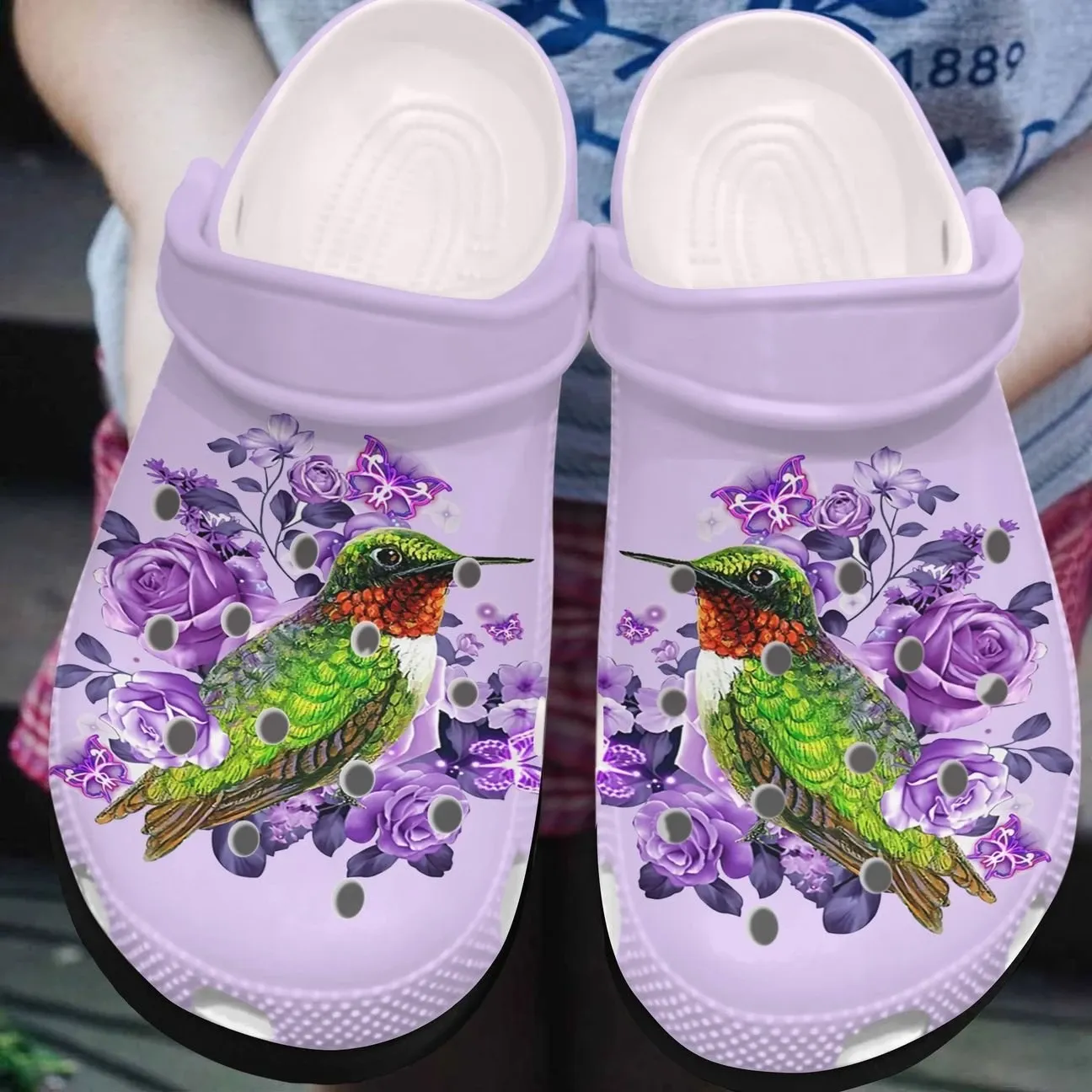 Hummingbird Personalized Clog Custom Crocs Comfortablefashion Style Comfortable For Women Men Kid Print 3D Floral Hummingbirds Hummingbird Personalized Clog Custom Crocs Comfortablefashion Style Comfortable For Women Men Kid Print 3D Floral Hummingbirds