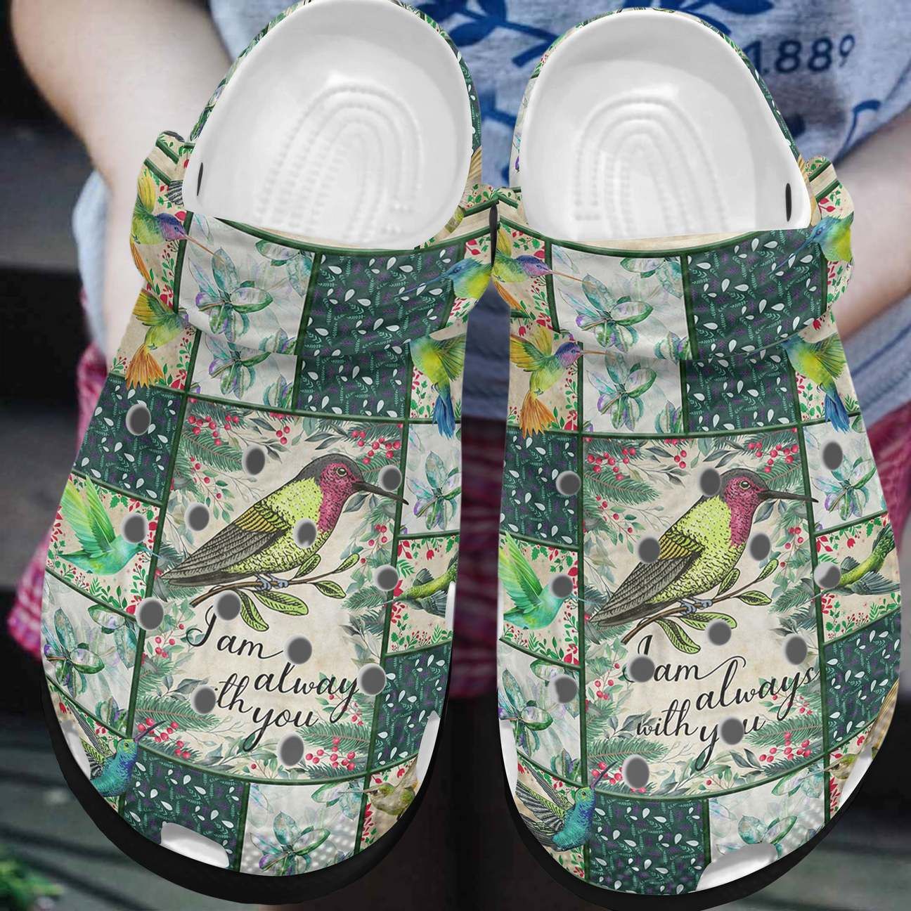 Hummingbird Personalized Clog Custom Crocs Comfortablefashion Style Comfortable For Women Men Kid Print 3D I Am Always With You 3 Hummingbird Personalized Clog Custom Crocs Comfortablefashion Style Comfortable For Women Men Kid Print 3D I Am Always With You 3