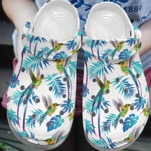 Hummingbird Personalized Clog Custom Crocs Comfortablefashion Style Comfortable For Women Men Kid Print 3D Tropical Vibe