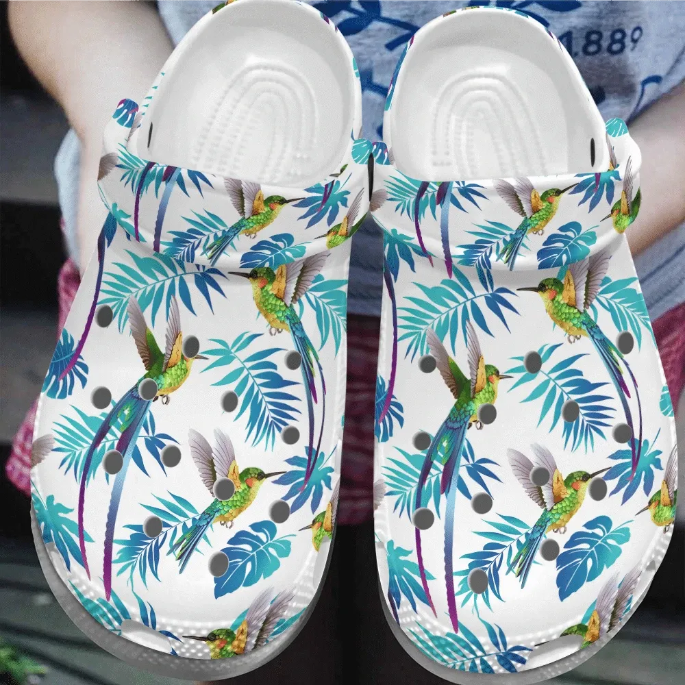 Hummingbird Personalized Clog Custom Crocs Comfortablefashion Style Comfortable For Women Men Kid Print 3D Tropical Vibe Hummingbird Personalized Clog Custom Crocs Comfortablefashion Style Comfortable For Women Men Kid Print 3D Tropical Vibe