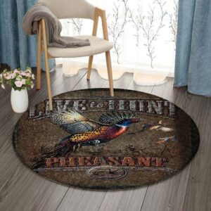 Hunting Round Carpet Floor Rug Living Room Bedroom Decor Round Area Rug Carpet