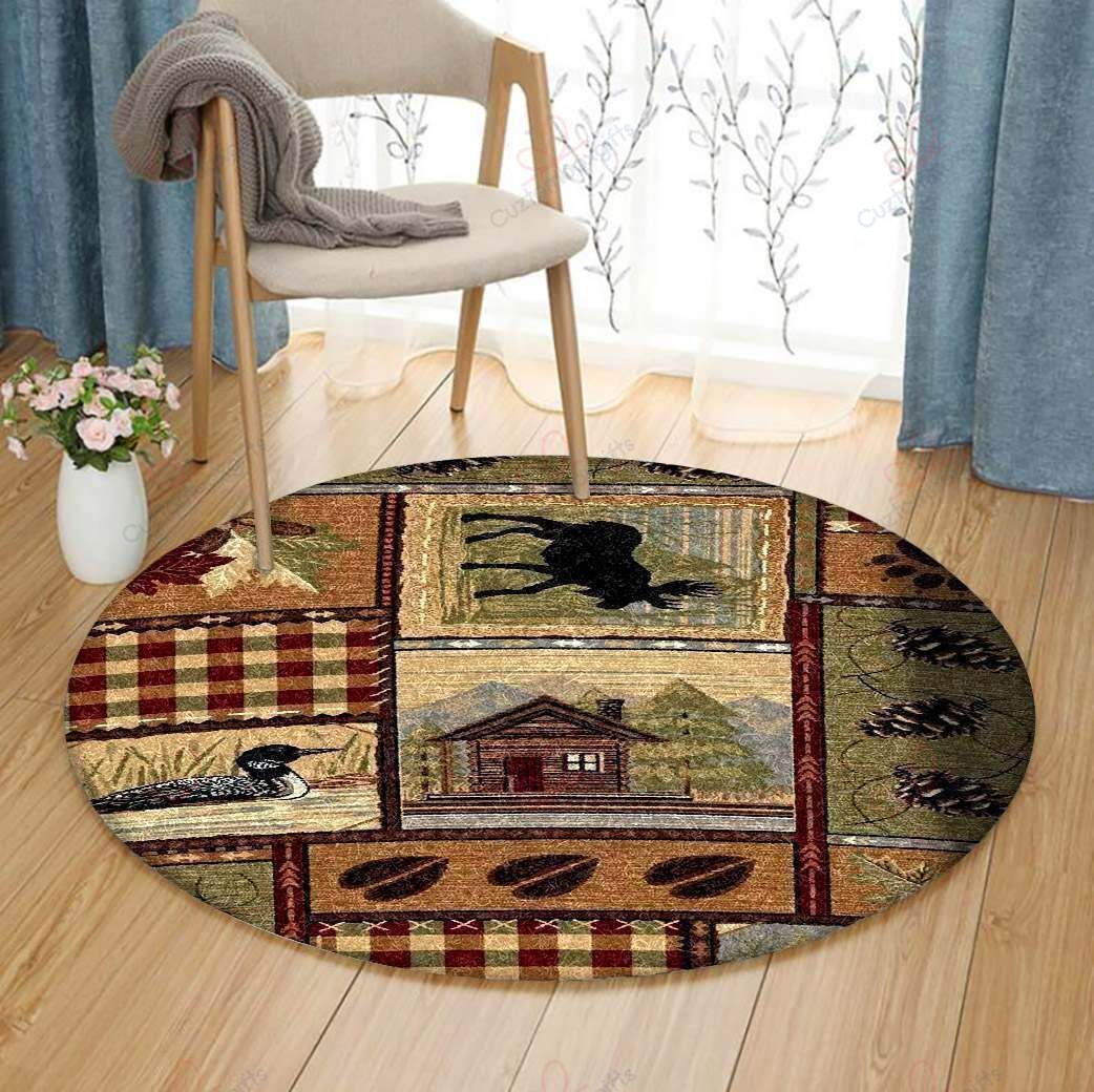 Hunting In The Forest Round Carpet Floor Rug Living Room Bedroom Decor Round Area Rug Carpet Hunting In The Forest Round Carpet Floor Rug Living Room Bedroom Decor Round Area Rug Carpet