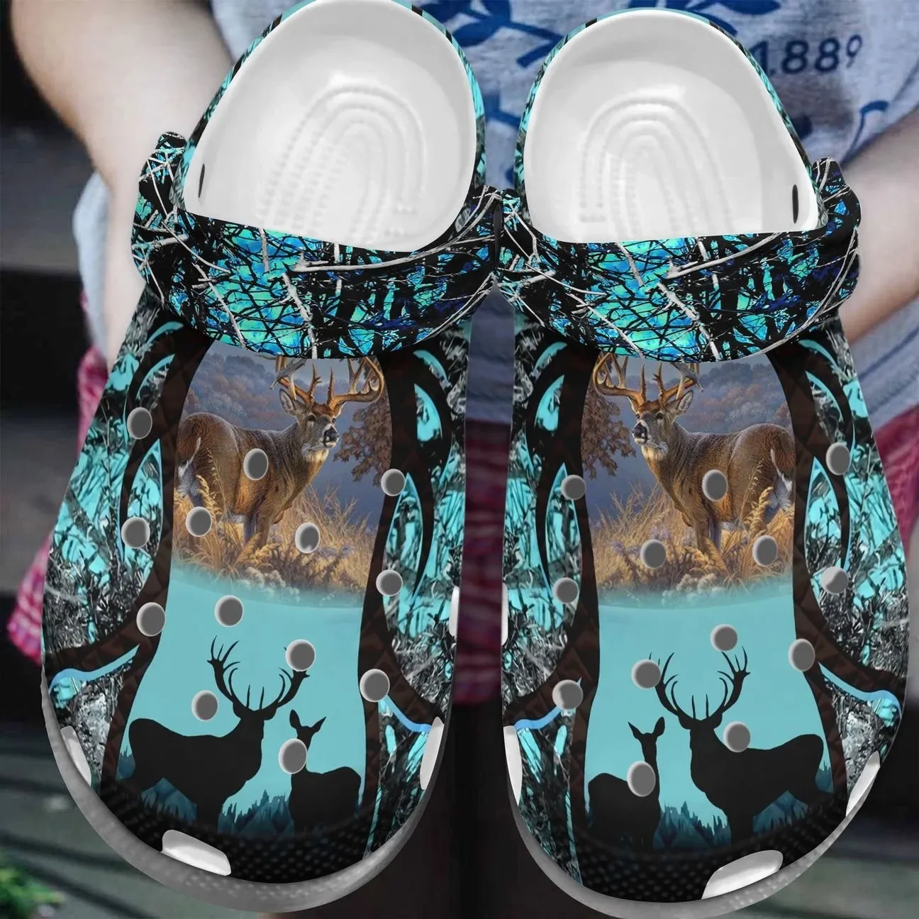 Hunting Personalize Clog Custom Crocs Fashionstyle Comfortable For Women Men Kid Print 3D Deer Hunting Hunting Personalize Clog Custom Crocs Fashionstyle Comfortable For Women Men Kid Print 3D Deer Hunting
