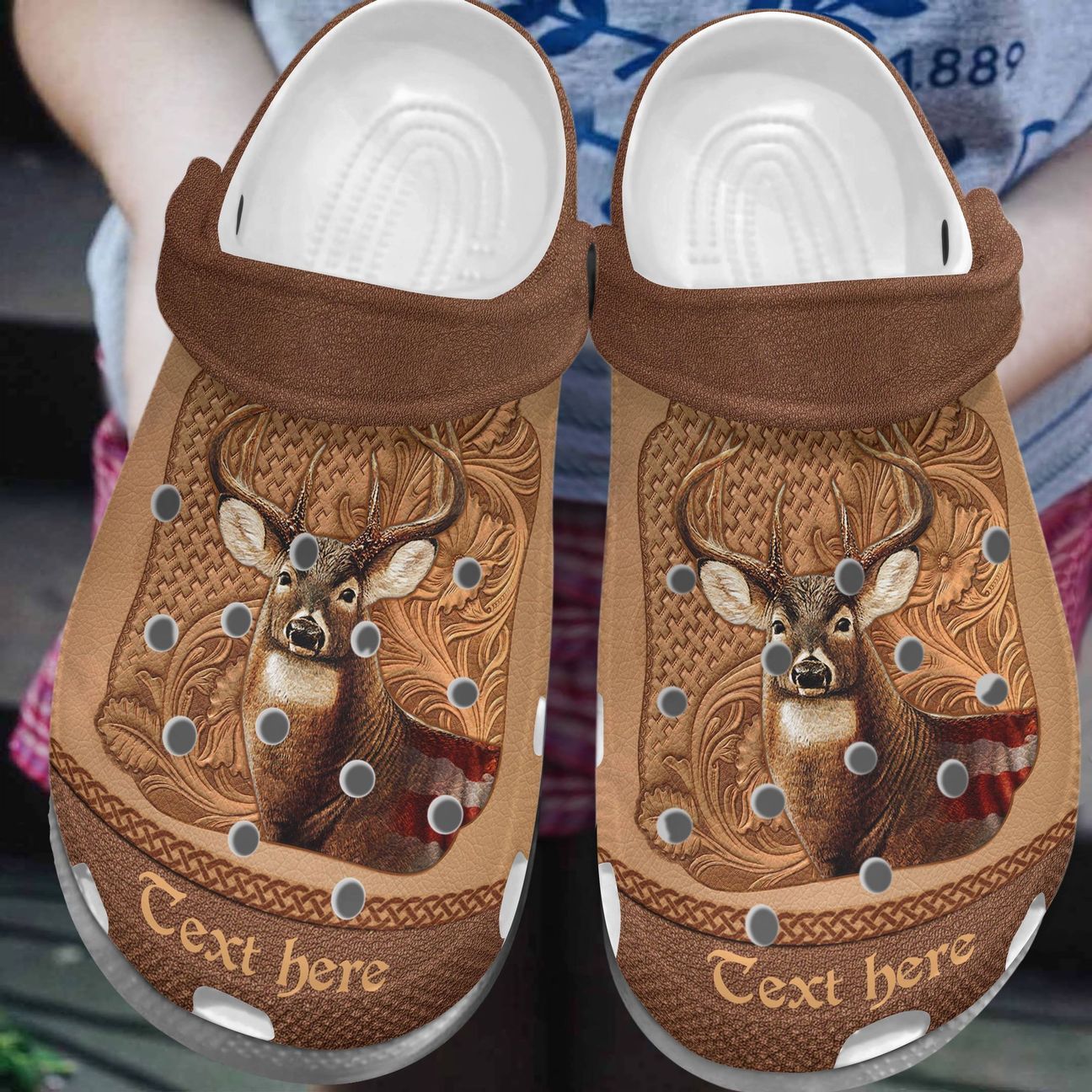 Hunting Personalize Clog Custom Crocs Fashionstyle Comfortable For Women Men Kid Print 3D Personalized American Whitetail Hunting Personalize Clog Custom Crocs Fashionstyle Comfortable For Women Men Kid Print 3D Personalized American Whitetail