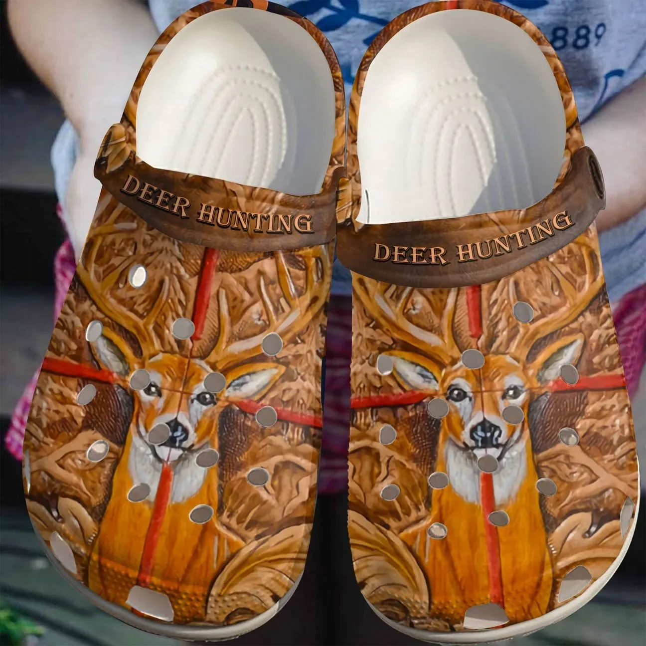 Hunting Personalize Clog Custom Crocs Fashionstyle Comfortable For Women Men Kid Print 3D The Target Hunting Personalize Clog Custom Crocs Fashionstyle Comfortable For Women Men Kid Print 3D The Target